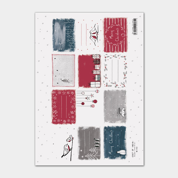 Christmas stickers self adhesive - East of India