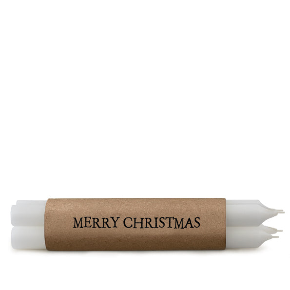 Merry Christmas wrapped candles - East of India