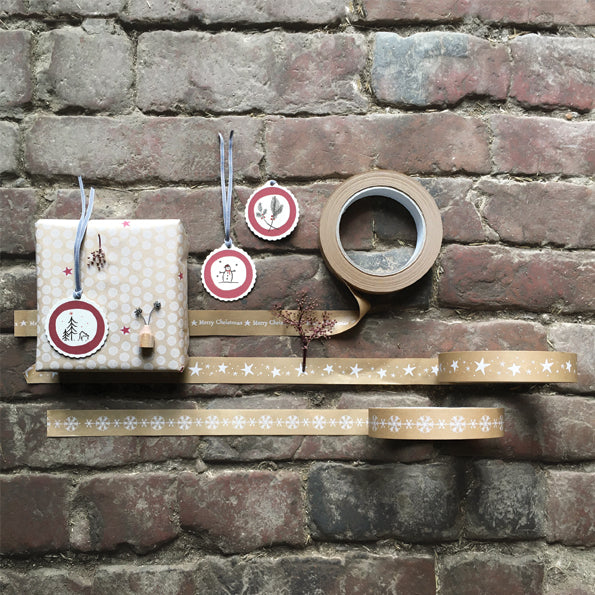 Round Snowman tag - East of India