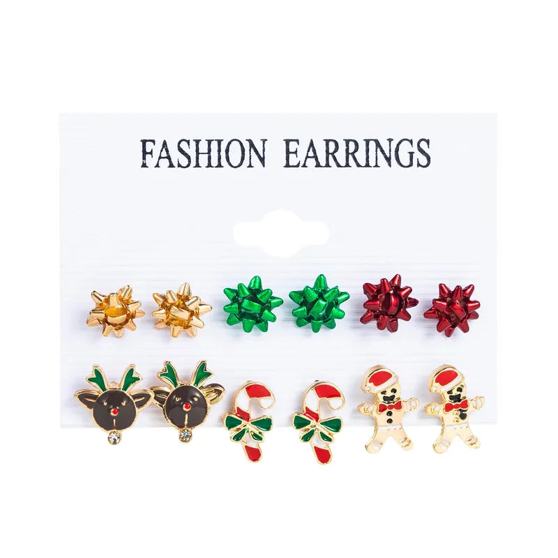 Cute Christmas Alloy stud Earrings