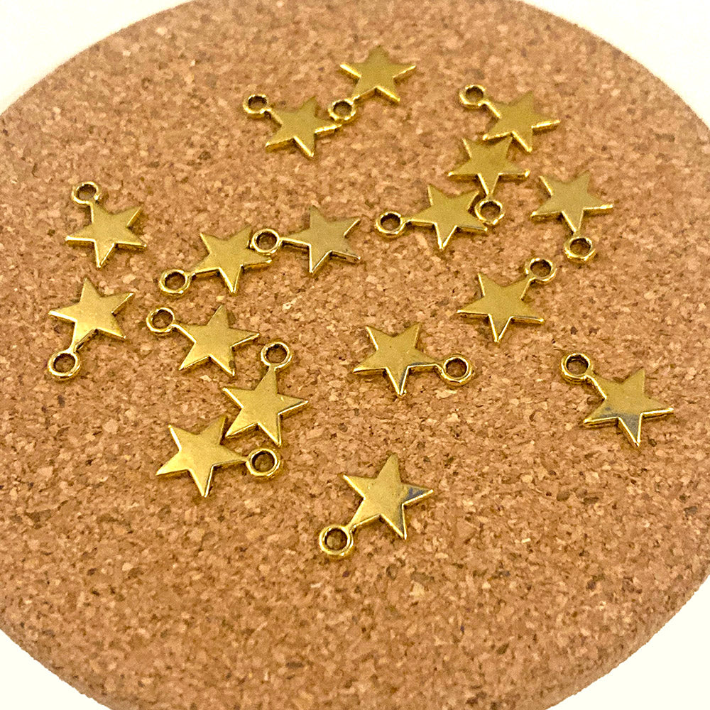 Gold Star Charm
