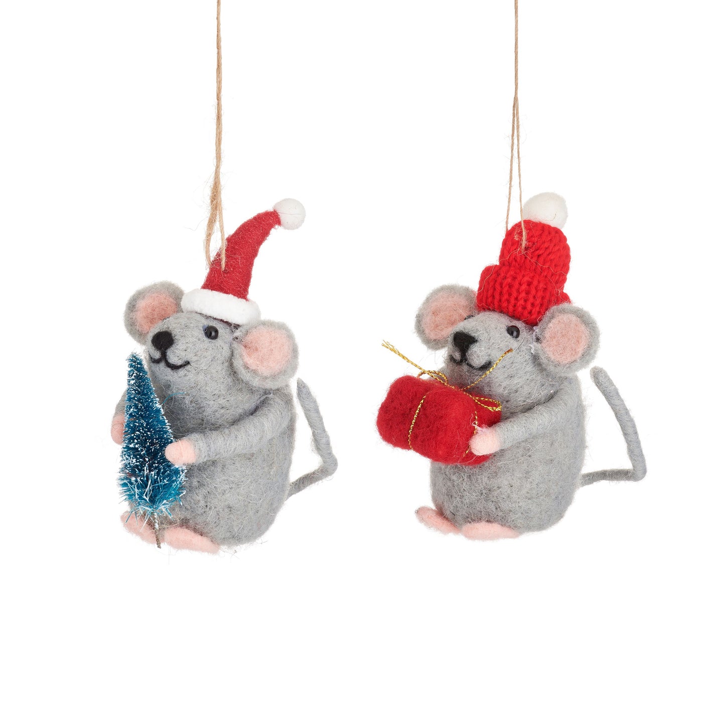 Festive Mouse hanging decoration