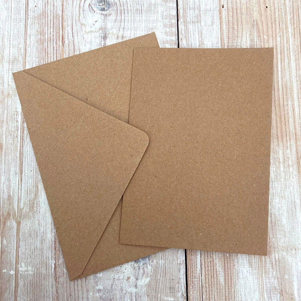 Kraft C6 Cards & Envelopes - 10 pack