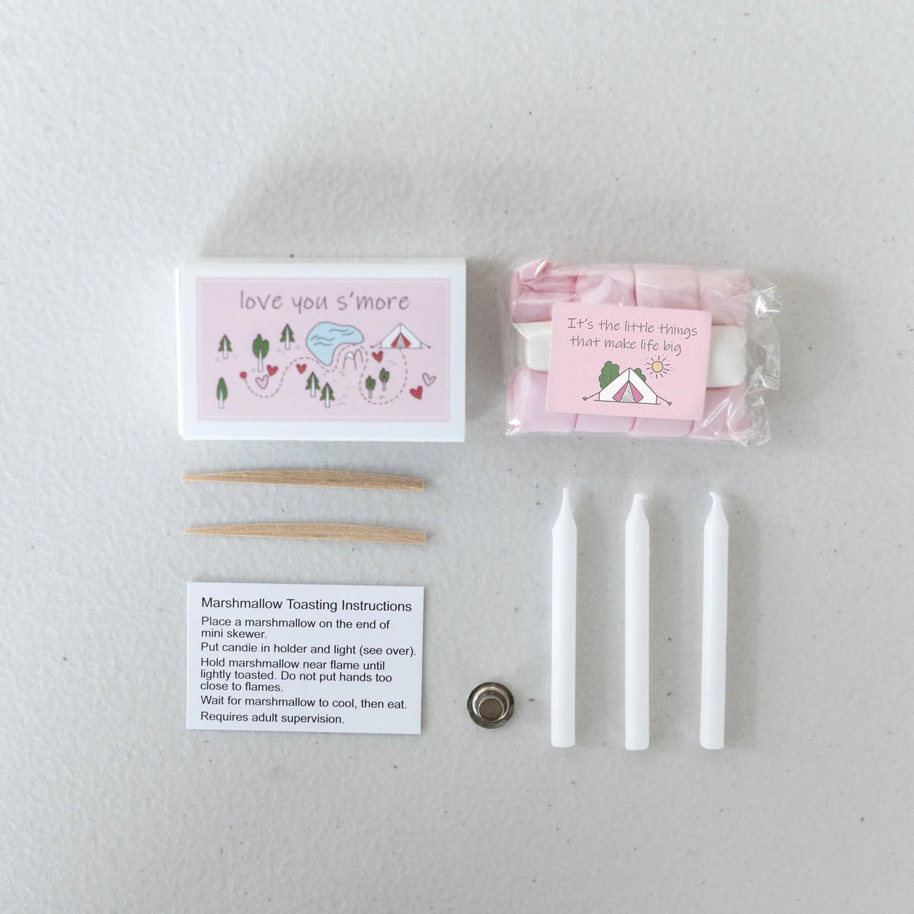 Love You S'More Mini Marshmallow Toasting kit