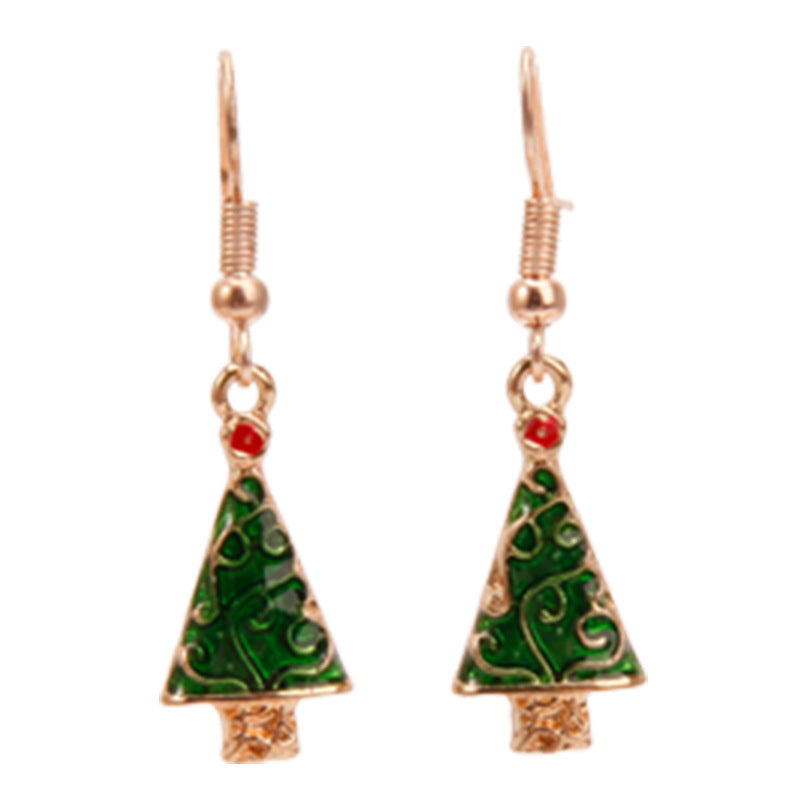 Christmas Tree dangle earrings