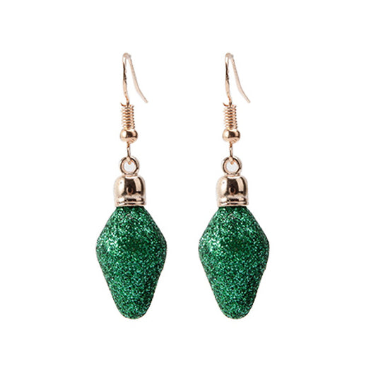 Christmas Bauble dangle earrings - green