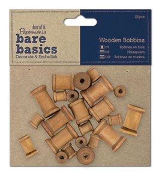 Wooden Bobbins - Papermania