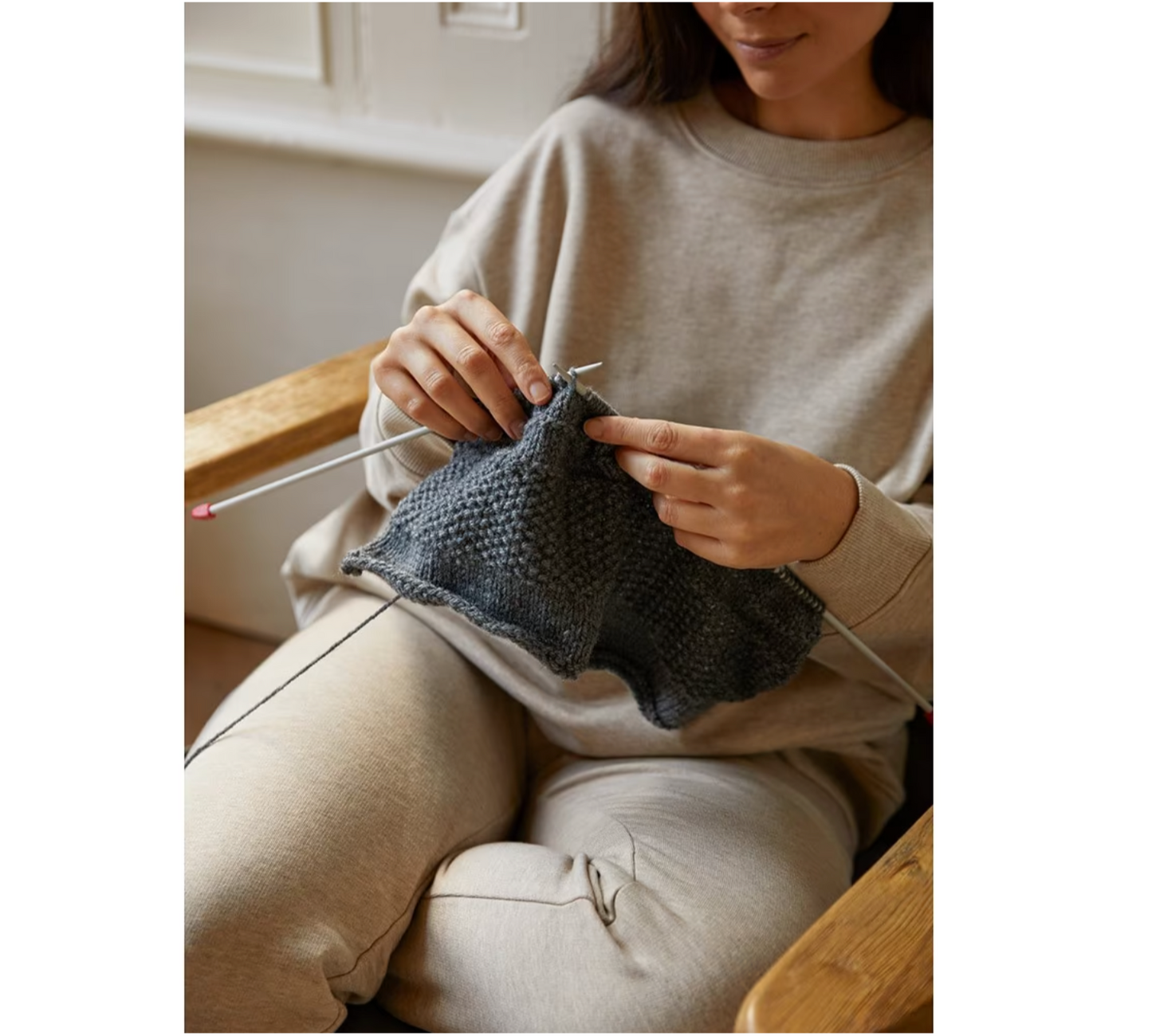 DMC Mindful Making The Meditative Cushion Knitting Kit