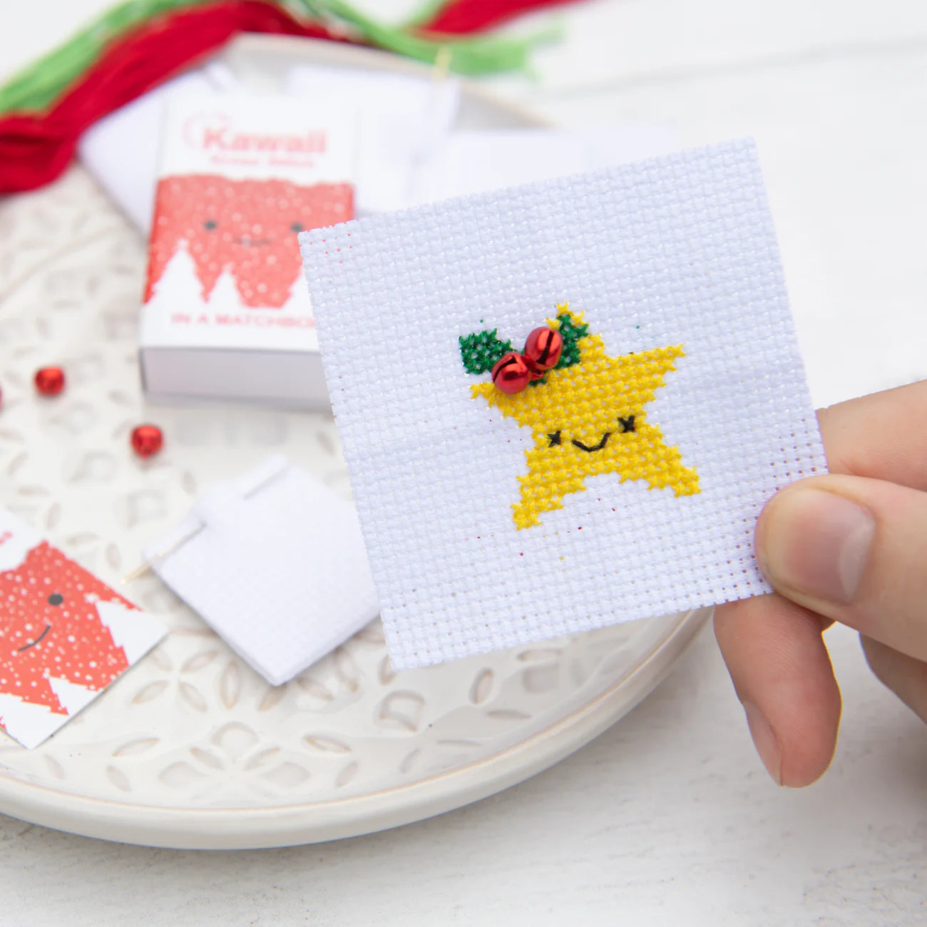 Christmas Kawaii Star Cross Stitch Kit