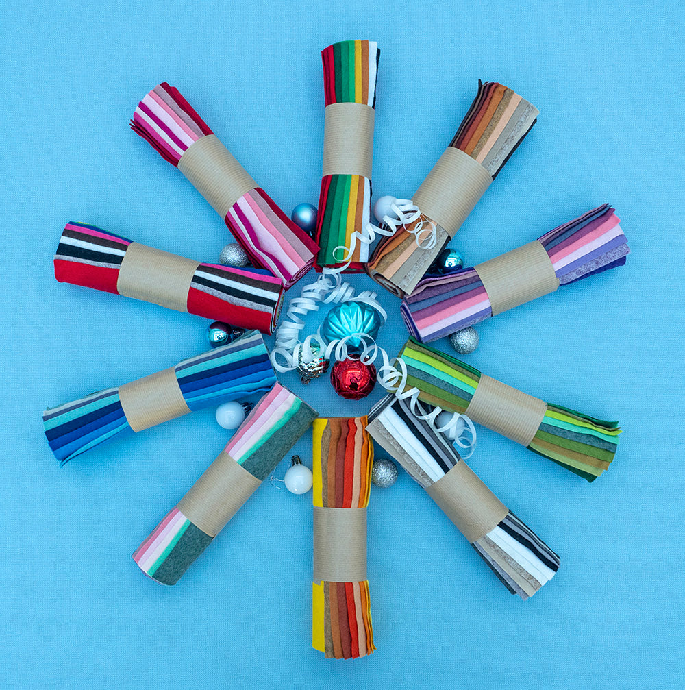 Felt Jelly Roll - Cherry range