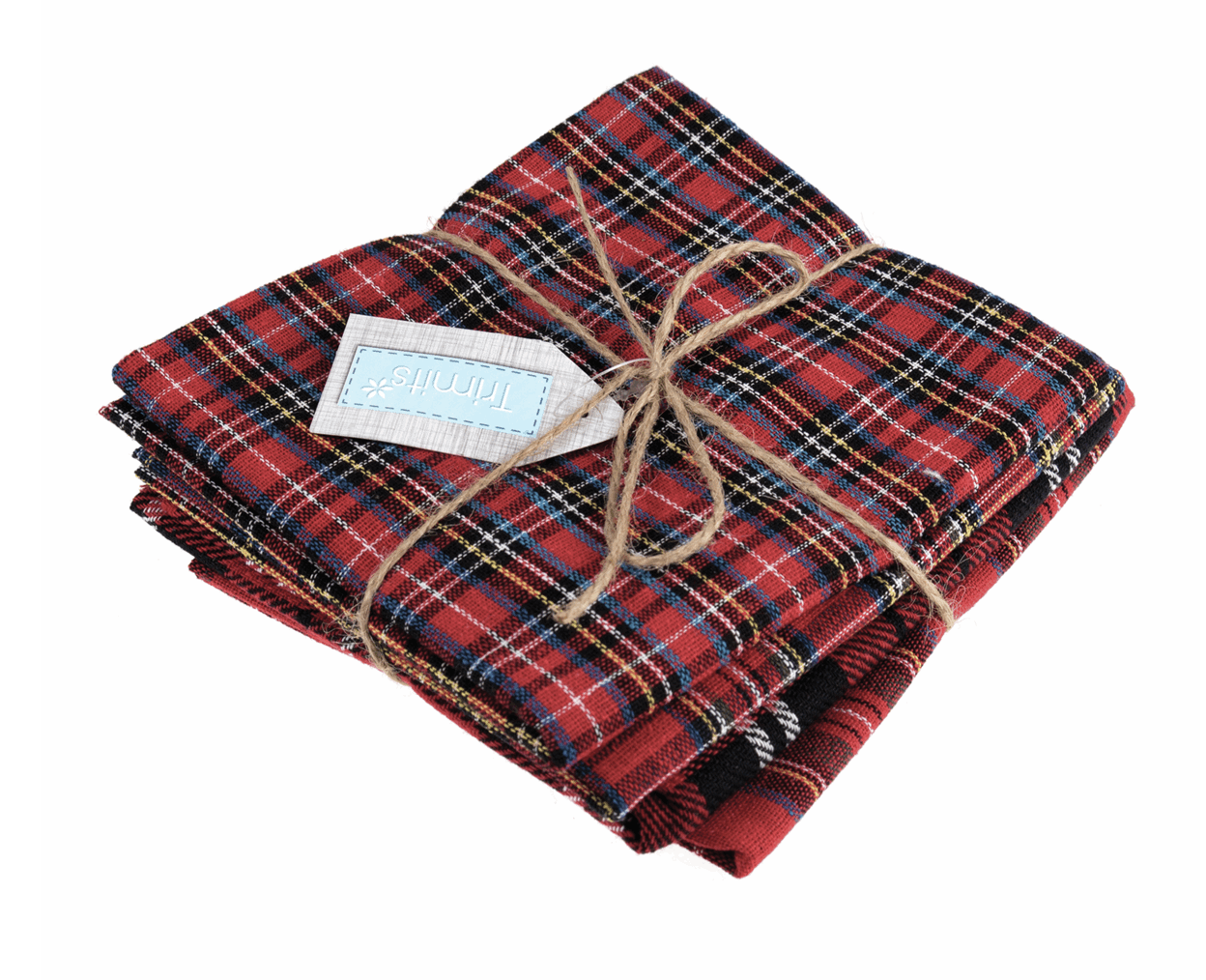 Fat Quarter Bundle Printed Christmas Tartan