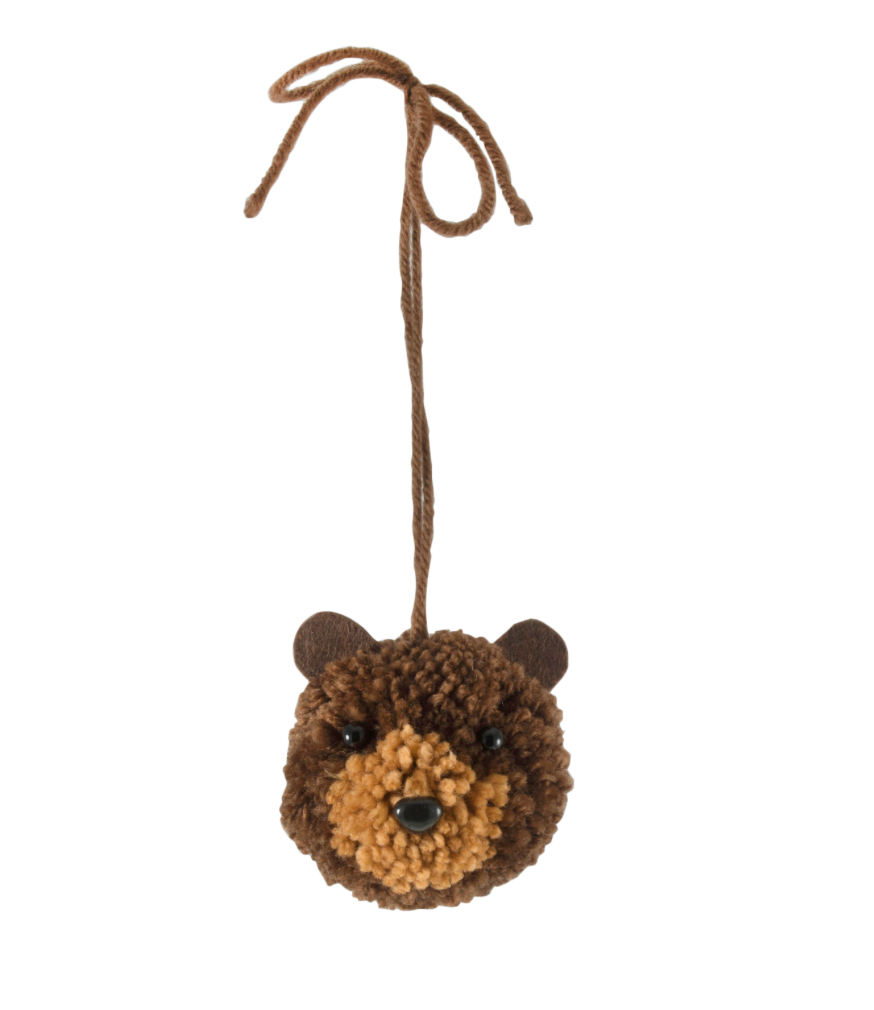 Pom Pom Tree Decorations - Bear