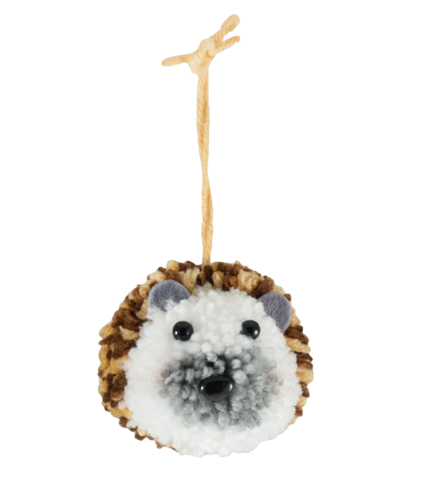 Pom Pom Tree Decorations Hedgehog