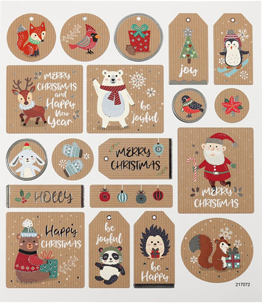 Christmas stickers self adhesive