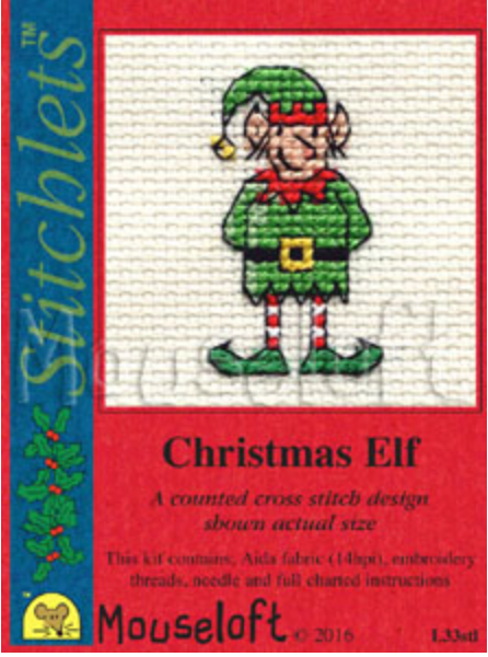 Mouseloft Christmas Elf Card with Envelope