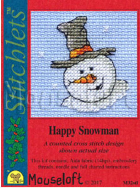 Mouseloft Happy Snowman Card with Envelope