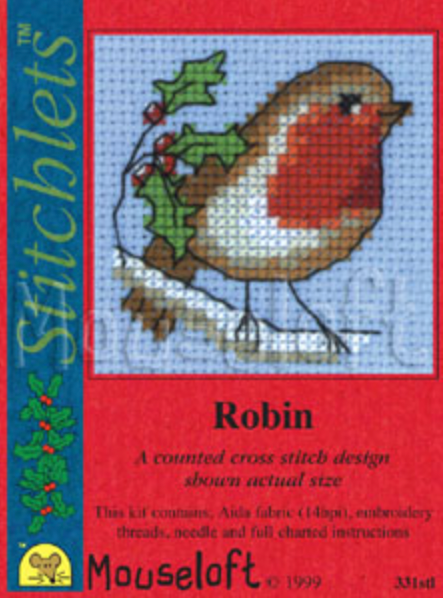 Mouseloft Robin Christmas Card with Envelope