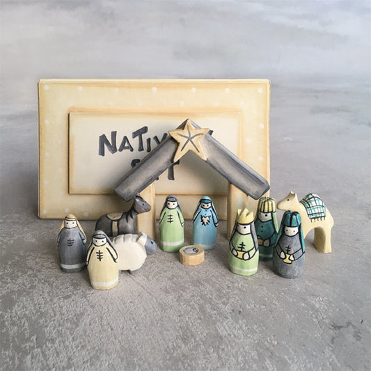 Little Coloured Boxed Nativity - East Of India