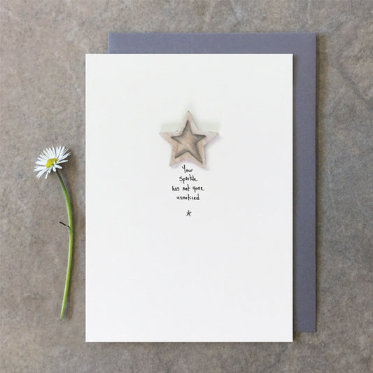 East of India - Your Sparkle Has Not Gone Unnoticed Christmas Card