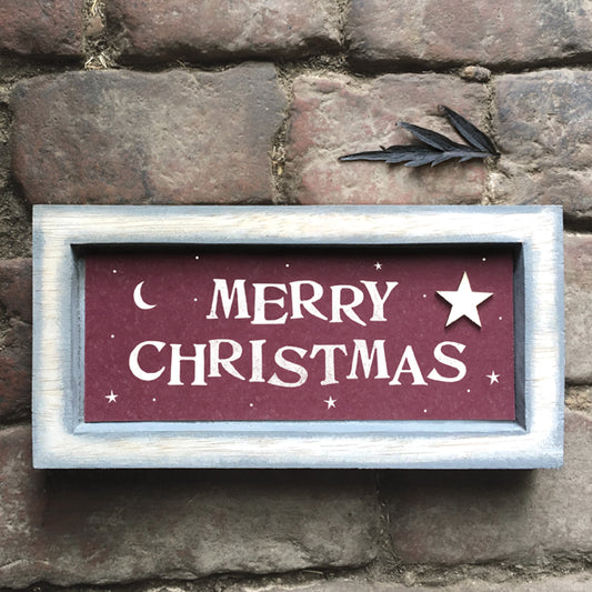 East Of India - Merry Christmas sign