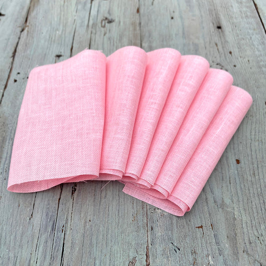 Vintage Pink linen piece