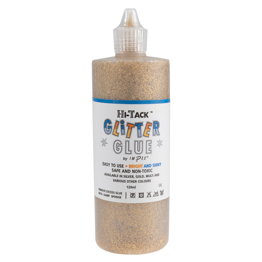 Hi Tack Glitter Glue - Gold