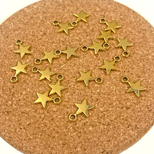 Gold Star Charm