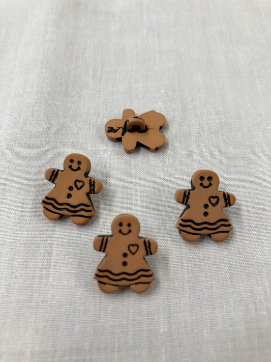 Gingerbread Woman Buttons