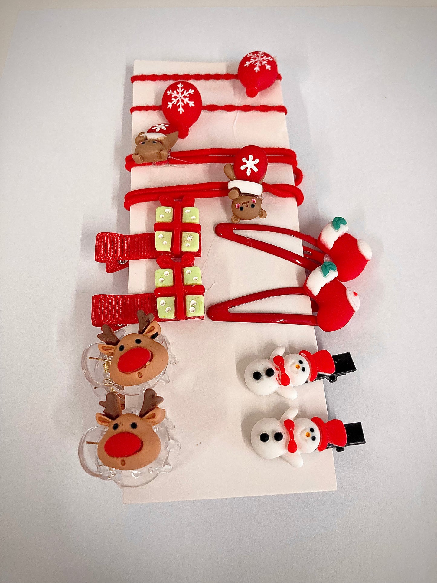 Cartoon Style Snowman Acrylic Hair Clip Hair Tie