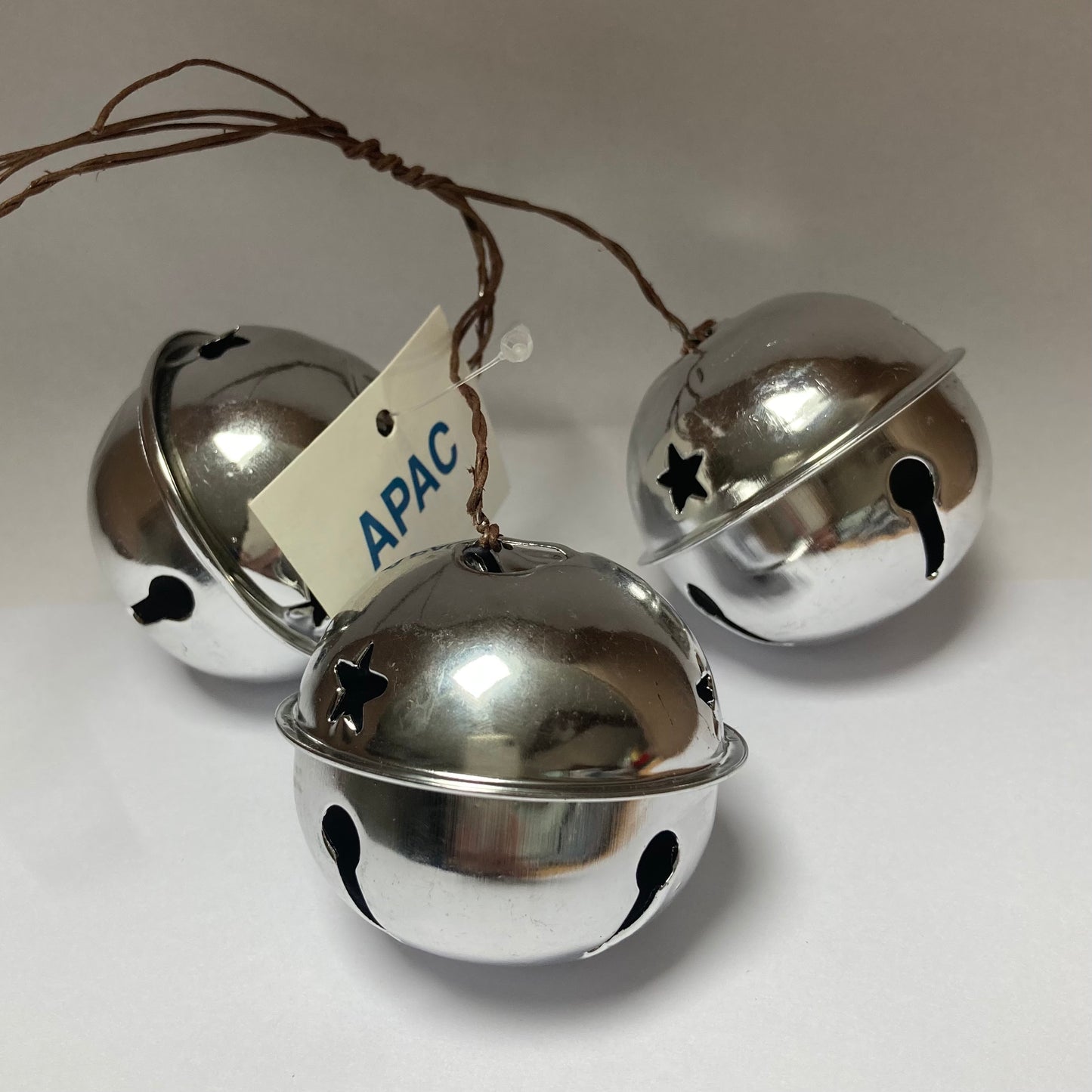 Silver Jingle Bell 5cm - pack of three