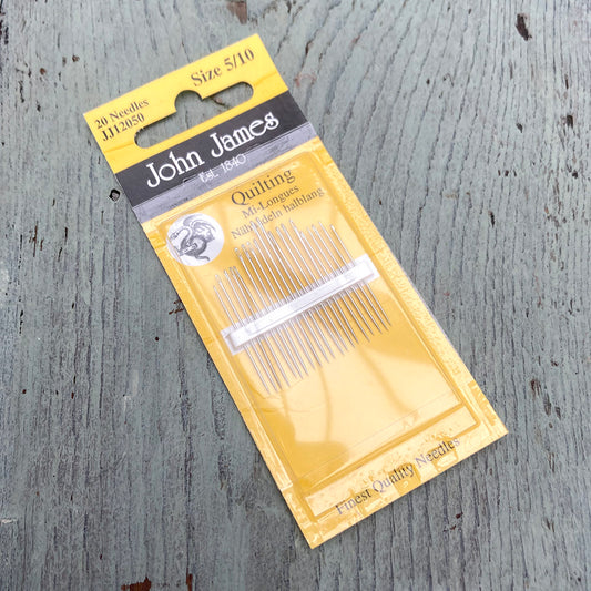 Quilting needles size 5/10 x 20