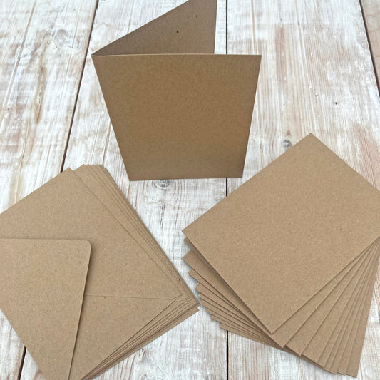 Kraft C6 Cards & Envelopes - 10 pack