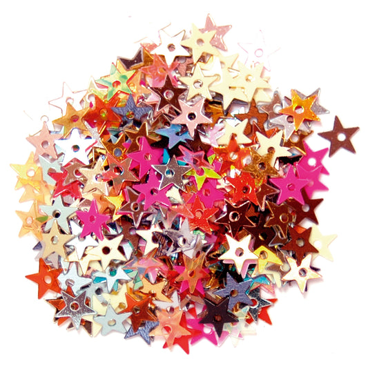 Miniature Star Sequins 5mm assorted colours