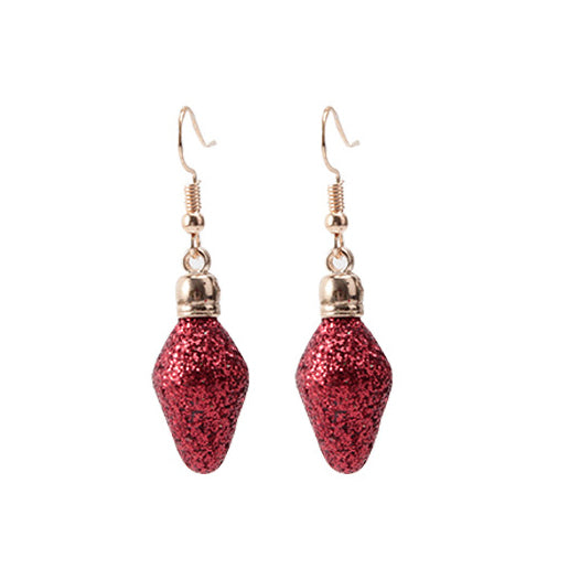 Christmas Bauble dangle earrings - red
