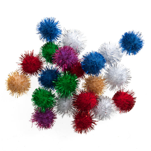 Metallic Pom poms