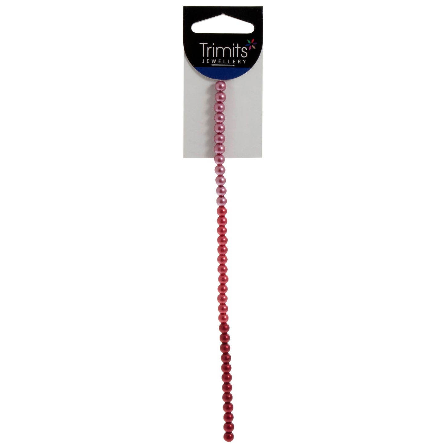 Glass Pearls Red