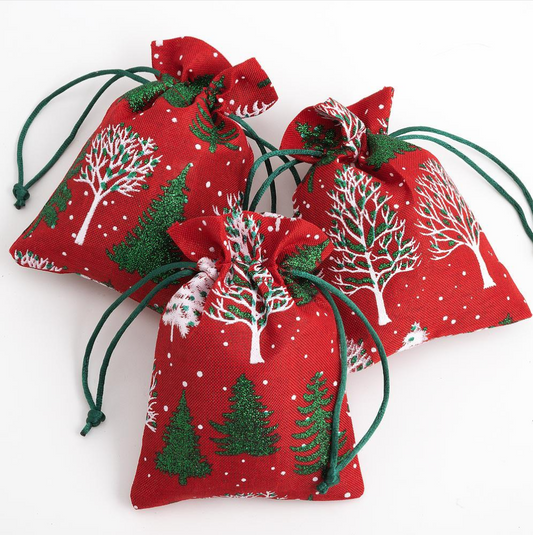 Christmas Tree Hessian Bags 2 pack