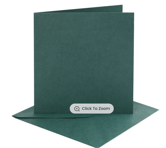 Christmas Green 6x6 Cards & Envelopes - 4 pack