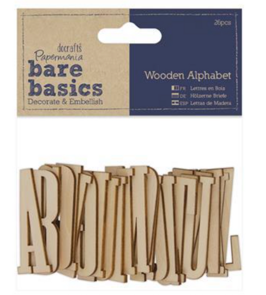 Wooden Alphabet Letters - Papermania