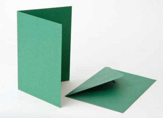 Christmas Green C6 Cards & Envelopes - 4 pack