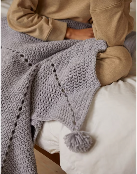 DMC Mindful Making The Comforting Blanket Crochet Kit - 90cm x 90cm