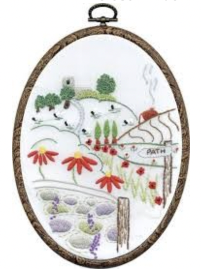 Church View DMC Embroidery Kit