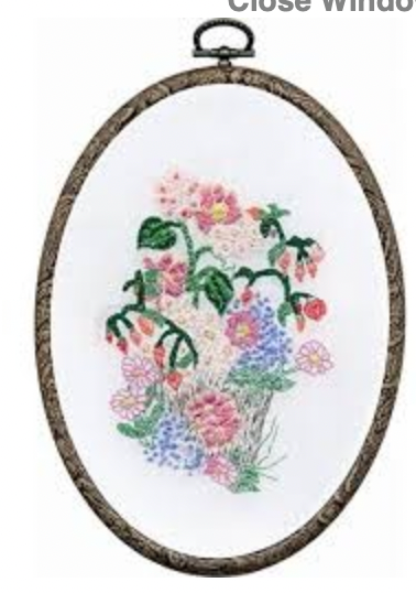 Flower Pot DMC Embroidery Kit