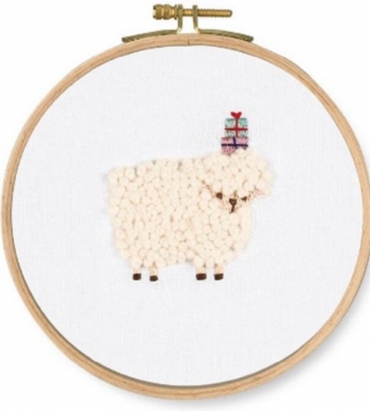 Sheep Printed Embroidery Kit