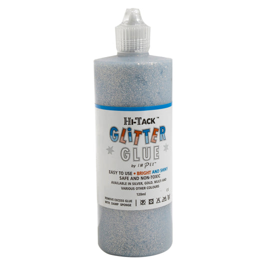 Hi Tack Glitter Glue - Silver