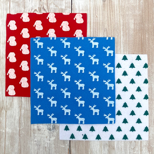 Christmas Felt - Reindeer, Santa, Christmas Tree