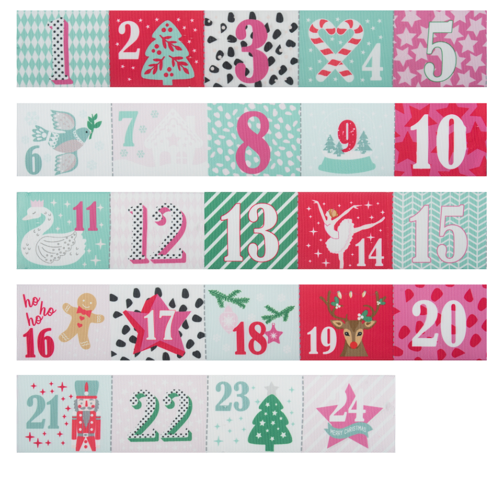 Make Your Own Advent Calendar - Pink