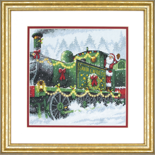 Santa Express Cross Stitch - Dimensions