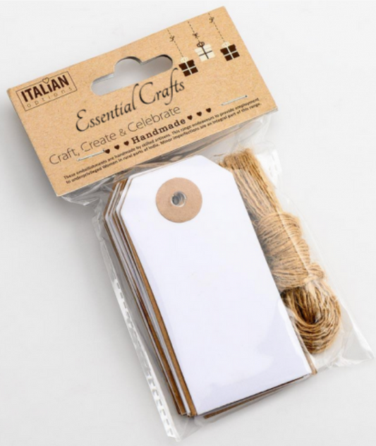Italian Options Kraft & White Tags