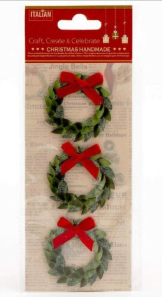 Christmas Wreath Toppers - for paper crafting